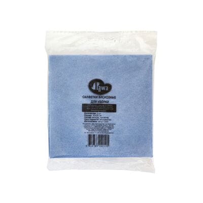 Салфетки вискозные 1-слойные голубые