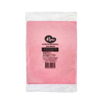 Салфетки вискозные 1-слойные розовые
