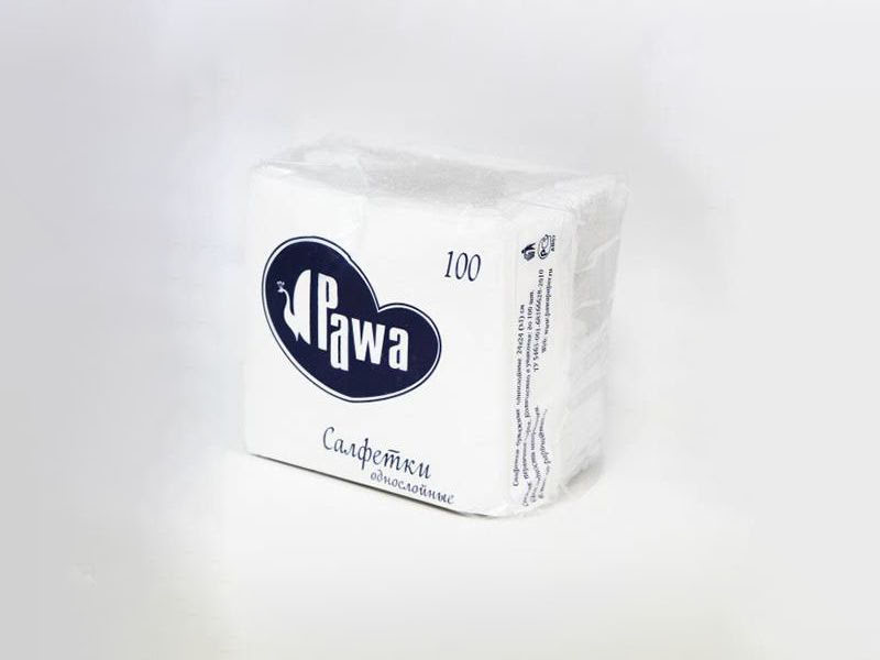 Производство бумажных салфеток Pawa для сетей общественного питания
